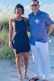 My hubby had to lace me but it allowed for a custom fit.  The chiffon was so flowy. Only concern is that the material will show any water or liquid stains. Will dry, but careful with that drink. - Cynthia S.