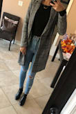 I love this coat, it fits well, is not constraining like other coats I have had with a similar style. I have gotten many compliments. - Kayla P.