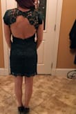 I ordered this dress and got it within the week. I loved everything about it. The only thing I did was took a small piece of fabric tape to hold down the sides underneath the arms where the lace stood out just a bit but no biggy. The fabric was super soft and comfy. The fit was perfect. I got a lot of compliments. - Crystal B.