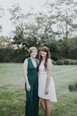 I loved this jumpsuit! As soon as I saw it I knew it was what I wanted to wear for my non-traditional wedding. I had to have it hemmed and the straps taken in. I did wear spanx and nipple pasties. - Chelsea O.