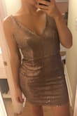 It wasn't as shiny as all of the other sequin dresses I ordered to choose from. I also didn't enjoy the seams.. - Maren M.