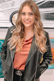 So I order a large because it was the last one stock but it couldn't have fit better!!! I think the medium would have also fit fine but either way the top feel nice and the one-piece part is stretchy! You can also adjust the straps! So worth it! - Aleyna W.