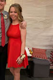 The ties in the back help you adjust the dress to the fit you need. There is the potential for some side boob if you are busty. Bra is not needed but the material is thick enough that you can wear covers and they don't show. Very cute dress and affordable! - Randi W.