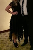 This dress is absolutely stunning! I saw it online and knew I had to have it. So comfy and stunning. I'm usually a medium but because the fabric doesn't stretch I ordered a size up. Obsessed - Julie V.