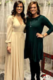 I wore this to my bridal shower, and I've never received so many compliments on an outfit! I cannot wait to wear it again.

I ordered an XS because that was the only size they had left, and I was OBSESSED with this dress. It still fit pretty well, and it was the perfect length with wedges. I did have to safety pin it because it did show a little too much cleavage, but this probably could be rectified with the correct size since there would be more fabric to tighter and cover!

It is such nice material and it was better material than I was expecting in the skirt. Would recommend to anyone! - Delaney H.