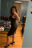 I'm in love with that dress. Fits is true to size, I got mine in S. The cut, the fabric and the color are awesome. It's just a fabulous outfit. - Tanya S.