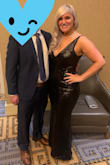 This dress, wow. I purchased it on sale, but let me say I would pay full price if not more. The length was perfect for me. I'm 5'2 and I wore 5" pumps and it still touched the ground. The fit was amazing, it hugged everywhere but was not uncomfortable especially when I sat down. The quality is in the fabric as the dress is heavier than most but not too heavy. The sequin also did not bother my arms. I received countless compliments on this dress. Trust me you won't be disappointed. - Brittany P.