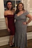 I almost always order a medium in clothes when I'm actually a small so I went for it this time after talking to the stylists. I normally don't wear form fitting clothes but this dress has converted me to bodycon girl. Material stretches and is so comfortable. Great dress. - Kristina P.