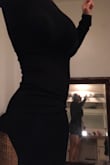 Love the material I would only wear this dress at night time material is not too thick. - Isela V.