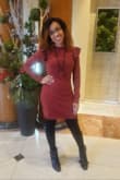 It was a cold day so I wore a tank top underneath and tights and it still fit nice. - Faith E.