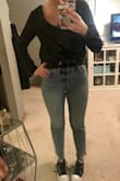 These jeans were my goal "skinny jeans" which makes me love them even more! Great high waist jeans for girls with a bigger bum because there is not that extra denim lumping out at the lower back section. I would definitely buy another pair in another wash color! - Tabitha T.