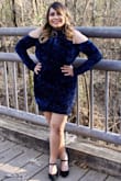 Absolutely loved the dress. It's amazing, the color, and how it fits. It's stretchable and takes up your body shape. I used this dress for my graduation and after party. Everyone loved it and told me I look pretty. - Ishita J.