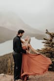 I wore this dress for my engagement photos and it was absolutely perfect! I'm obsessed with this color! The fit was a little tight particularly in the bust area but that's not unusual for me. I also had to get it tailored since I'm pretty short.
I love this dress and would highly recommend if you're trying to find a bridesmaids dress, a wedding guest dress, or a dress for engagement photos like me! - Karissa B.