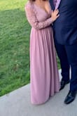 Love the dress, very long and since I have a small waist I had to get it tailored but love the way it turned out! - Serena P.