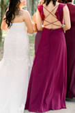 Loved this dress! The open back with criss-cross is flattering. The length was a little long, I didn't have time to get it hemmed. Overall thumbs up! - Paulina D.