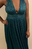 This dress color is very unique and flows beautifully! It was so comfortable I was able to dance all night long and move with ease! I also have a little stomach after having my twins and this dress hides it! - Natasha W.