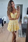 I'm obsessed with this dress! It looks super cute and the color is stunning. I took it everywhere with me this past summer. At first I thought it was a little pricey but after I received it I wore it so many times that it definitely covered the price of 3 different dresses that I wouldn't be so in love with. Fits true to size. Buttons are all sewn tightly so no chance of loosing one. I love this dress. - Sylwia P.
