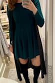 The material is so soft and comfy, and the color is great too! I'm on the taller side so it's a little shorter on me but a duster overtop fixed that. So many compliments, especially with my OTK boots from Lulus too! - Ashley F.