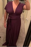This is a great versatile dress. I bought it on purple for me to attend a wedding and I got it on slate blue for my bridesmaids. They are all different shapes and sizes and they loved the idea that they can wear the same dress in the way that is more flattering for each one of them. - Karlena L.