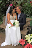 After reading the reviews and looking at the pictures, I decided to purchase this gown for my courthouse elopement - I wasn't going to wear a dress, but changed my mind after realizing that I really wanted to feel like a bride... again (this is both my and his second marriage). I normally wear a size 4P, but chose to buy a size 2 per the recommendation of many of the reviews on this dress, and I'm glad I did. - Renata D.