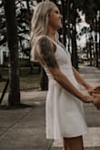 Loved this dress, I got It for pictures with my wife and I absolutely loved it!!! It fit perfect and was very flattering. I'll probably order it in different colors for future weddings I attend. :) - Abbi R.