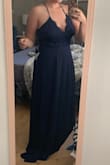 This dress is beautiful!! It does run fairly big though. Based on the size chart, I originally ordered an XL, when it arrived it was drowning me. I sent it back for a L and it's honestly still a bit loose. Not enough I could go to a M, so I'll have it altered. The return process was fast and super easy. I would definitely recommend! - Scottee M.