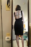 I read plenty of the reviews on this particular dress before I bought it. I've had XS Lulus dresses in the last couple months and I've found them to be too small. However, because this was a midi style and the reviews claimed it 'ran large', I decided to give the XS a try and I'm glad I did. It really fits like a glove. The fabric is thick and comfortable despite being unlined. It's stretchy so the length could be adjusted to your taste. Personally I have a pretty big back compared to the rest of my body, so the straps didn't pose an issue like some of the reviews claimed. Easily my favorite purchase from Lulus so far. Would highly recommend it to anybody looking to add a stable LBD to their wardrobe. - Lauren W.