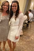 Look no further. This was the perfect dress for my December rehearsal dinner. Fit in all the right places! - Lydia G.