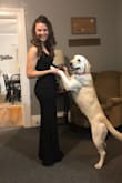 This dress is classy and comfortable. I wore it to a gala and to a company work party. I really like the v in the front and back. Was flattering in all the right places. I look forward to wearing this timeless piece again and will be shopping with Lulus again. I also received a ton of compliments. - Kate B.