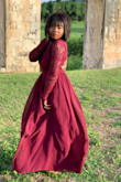 I ordered the burgundy dress for a friends wedding in December 2019 and it was perfect!! Everyone loved it!! This is now my go to website for formal dresses. The fit was on point but I needed to alter the length!! Even with 4" heels. I also took in the sleeves but that was optional. - Jeron R.