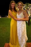 I couldn't believe it. It was dragging on the floor and I am 5'11. It was the perfect dress for a fall beach wedding. - Sarah L.