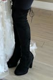 Best Purchase ever! I ordered the wrong size for me and had to return them, but y'all got me another pair in such a timely manner with no stress and y'all were extremely helpful. I love my black over the knee boots! These boots were perfect for holiday parties and my 30th birthday dinner! - Amanda D.