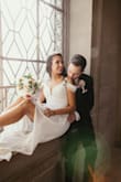This dress was perfect for my wedding, I'm really in love with this dress. It was a little large on my chest but super easy to adjust. I felt very comfortable wearing this dress. - Fernanda R.