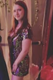 I wore this dress to formal and it was perfect, I got so many compliments. The dress looked exactly like the picture. It was a little big and if I were to order it again I'd get it in a medium. The dress was a little long on me so I hemmed it. - Katie M.