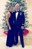 I wore this dress to a military ball and again to a friends wedding. I had so many people compliment me on this dress. It's form fitting and flares at the bottom. The high neck was comfortable. - Ruth N.