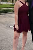 Got this dress and wore it to a wedding. I got so many compliments and it fits super well. Super flowy and not too short. - Alice D.