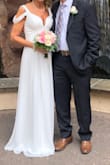 Dress was perfect for casual second wedding !! It flows so nicely and is soo comfortable !!! Looks great in pics - I had indoor then beach pictures in it and totally love it! Will definitely be able to wear it again  too (if I have the occasion). - Lisa K.