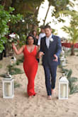 This dress is amazing...I ordered about 40+ dresses from Lulus to find my wedding dress. Since we did a beach wedding I wanted something different...non traditional. Originally I was going to wear the tan/nude color but decided on red for our wedding. I had the length, straps, waist and back altered to fit my curves. It was worth it. The dress fit like a glove. It was perfect for the travel, just a little iron and it was ready to go. The color was amazing and really popped with the beach. All the other dresses were just as beautiful. Lulus delivered and the quick return process and refund! I could not have been more happy with this purchase. - Chelsa L.