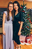 Fit a little loose, but boy was it a beauty! Wore it to a Christmas ball and it was wonderful. I have a smaller chest so that is the only reason why I think it was a little loose in that area. Other than that, great dress - Esther C.