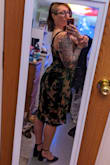 Unfortunately this dress is not for me. It makes me feel like I pulled a curtain off of a window at my grandma's....would probably look better on a slimmer frame. I wanted to like it but it just didn't feel right. - Mekenna R.