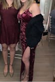 It was tight but had the perfect amount of stretch to fit perfectly in all the right places. The bust area was flattering and the slit on the leg wasn't too high. It was also a perfect length for me and I was worried because I'm short! 10/10 recommend. Plus the straps are adjustable!! - Bella C.
