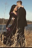 I shopped for a long time to find the right dress for winter engagement photos and this was perfect! It has a true cross-tie waist so you can adjust it to fit you snugly. You can go with or without a bra, photographs nicely! Love it! - Sophia C.