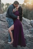 I love this dress! I ordered it to wear for my engagement pics. I ordered a small when usually a medium and it fit perfect! You can adjust how tight you want it since it's a wrap. - Hillary C.