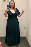 Im so happy with how this dress came, already knowing I'd need to get it hemmed, the rest of the for was perfect. And to spin in it with the gauzey fabric is so fun! It moves beautifully. - Heather H.