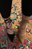 These were really cute, but a little tall for me! I don't wear heels often because they tend to hurt my feet. I ordered these and the Marie lace-ups (tan shoe in pics) and was surprised the Marie with the stiletto was more comfortable and stable feeling than the Luna with the block heel. I think it has to do with the height of the heel as the Marie's are a little shorter. Straps feel very sturdy. If you are between the two styles on a comfort basis I would choose the Marie, but the Luna would be great for those that like a higher heel and looking for the block style! - April S.