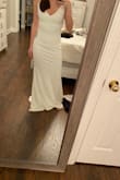 This dress was perfect for my size. Good material. It feels very nice. - Bianca W.