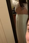 I crossed my fingers in hope that this would be THE dress for my wedding! It is! I absolutely love it! I cannot wait to wear this on my wedding day! I will only have to get the bottom and the sleeves taken up a little. - Alyssa A.