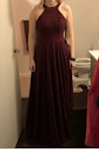 My sister loved this dress and it's a top contender for maid of honor, however the top was made incorrectly, and it slightly lopsided, which you can see in how much armpit skin is showing on each side. Otherwise, she liked the dress! - Vicki M.
