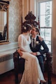 This was the wedding dress of my dreams. I'm a thrifty girl who threw a beautiful, small, brunch wedding and I felt like a princess in this dress. I had minor alterations: shortened and slightly lifted in the shoulders. Nobody could stop talking about this dress and in the pictures it looks like an expensive designer gown. I hope Lulus never stops selling this dress...it will make many a bride happy. - Adrienne B.