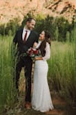 We eloped in Sedona, AZ and the dress was perfect. It fit just right, it wasn't to heavy or thick. I thought the dress was great quality for the price. I received a lot of compliments and people were surprised when I told them the price. Great purchase for a less formal wedding. - Shelby C.